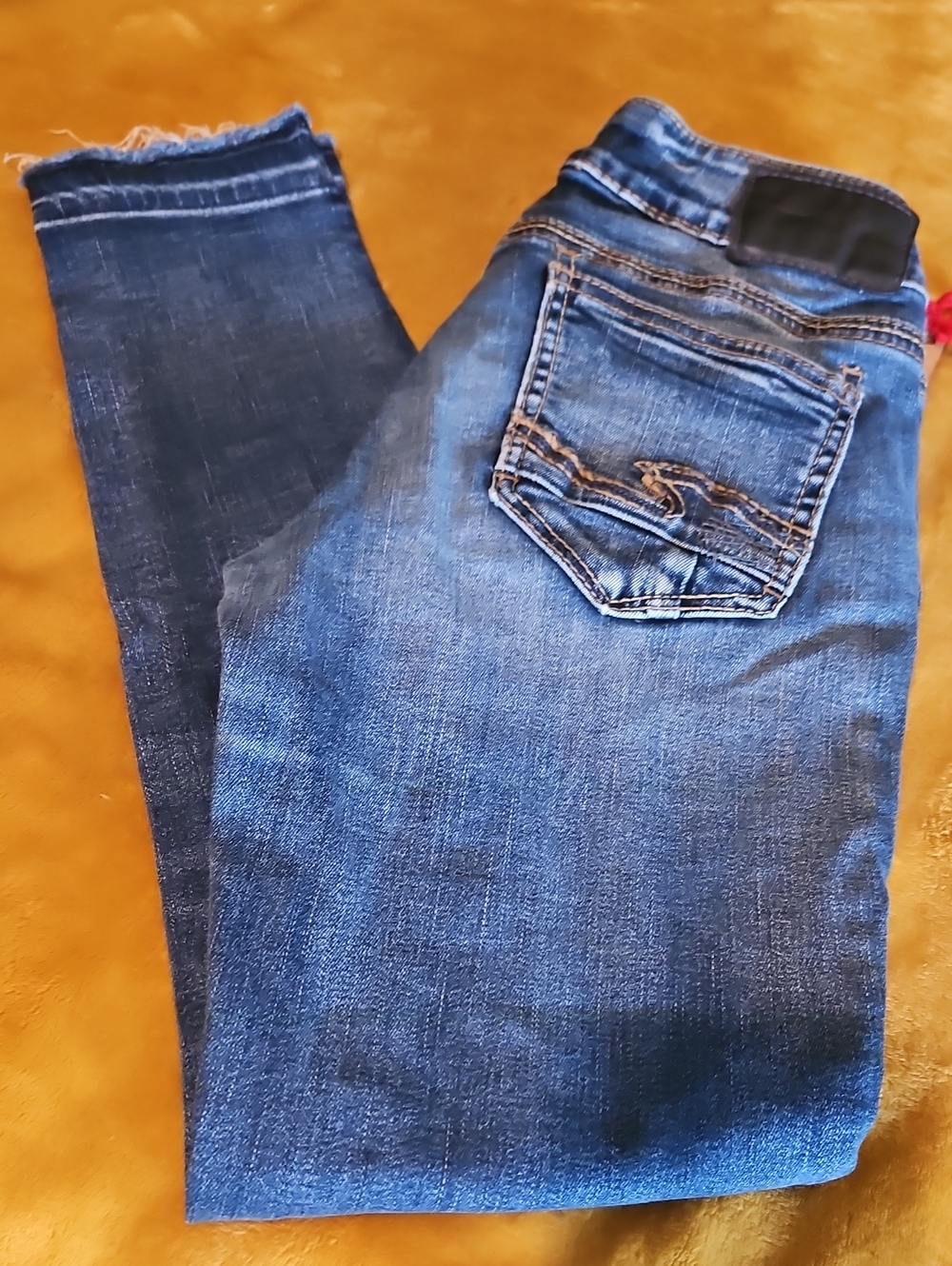 Suki Silver Mid Ankle Skinny Jeans